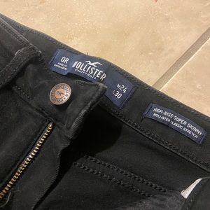 hollister size 0R high rise super skinny jeans